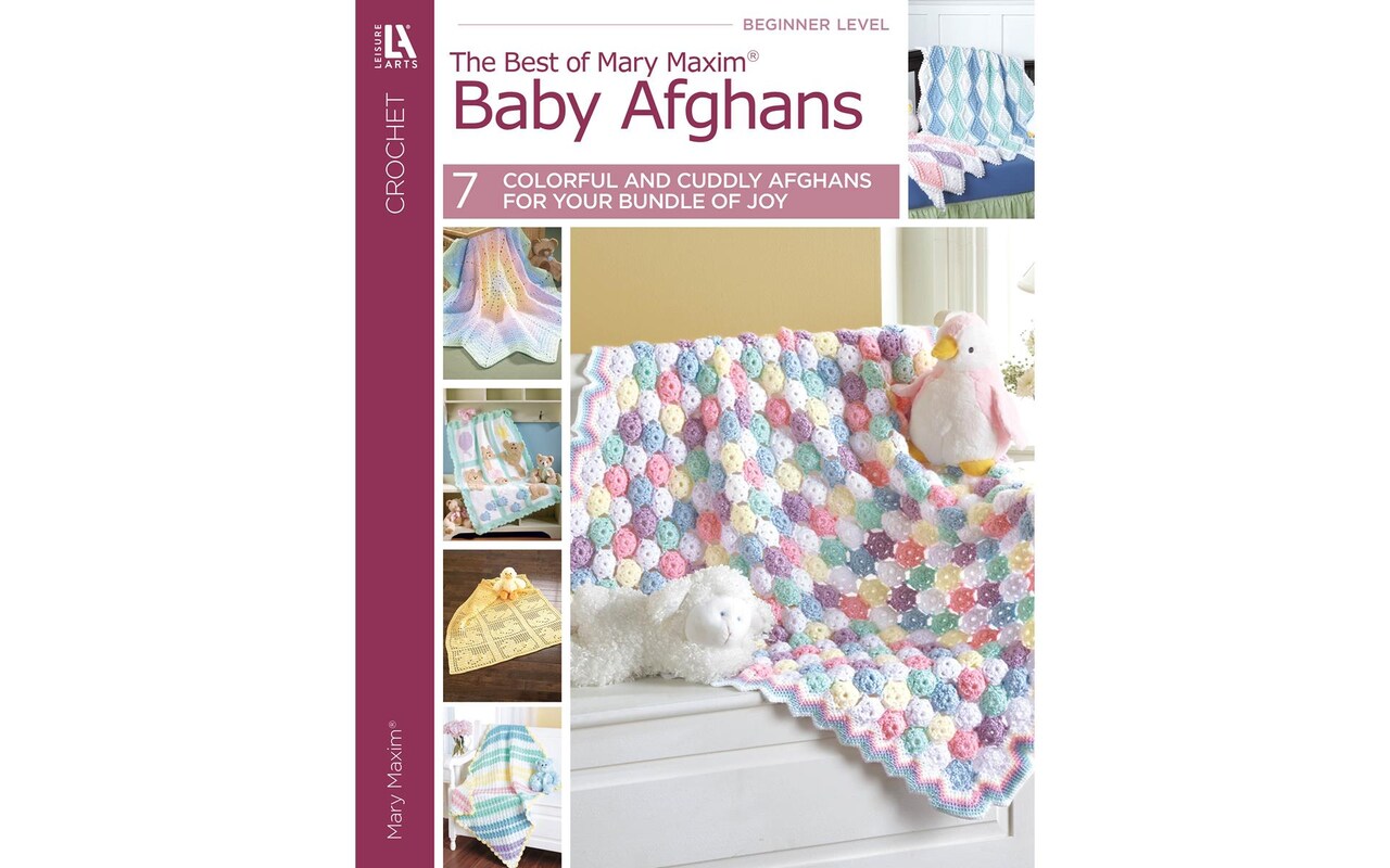 Leisure Arts Mary Maxim Baby Afghans Crochet Book
